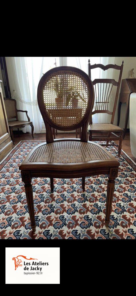 Réfection assise chaise en cannage Courbevoie 92400 hauts de Seine