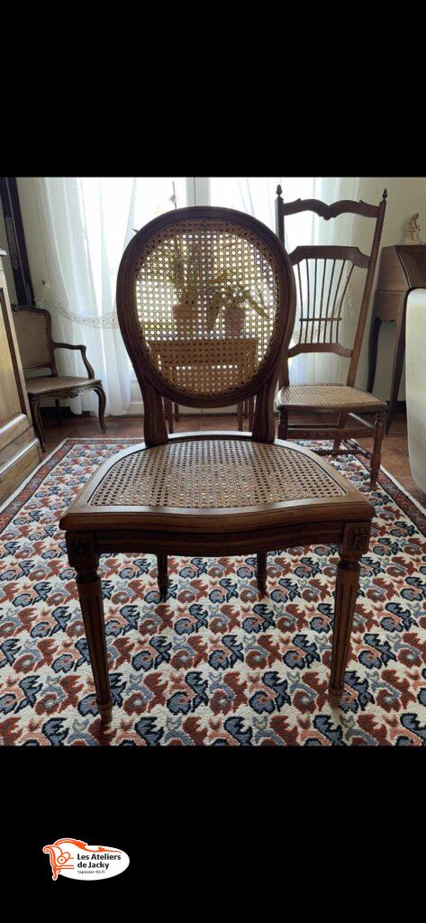 Réfection assise chaise en cannage Courbevoie 92400 hauts de Seine