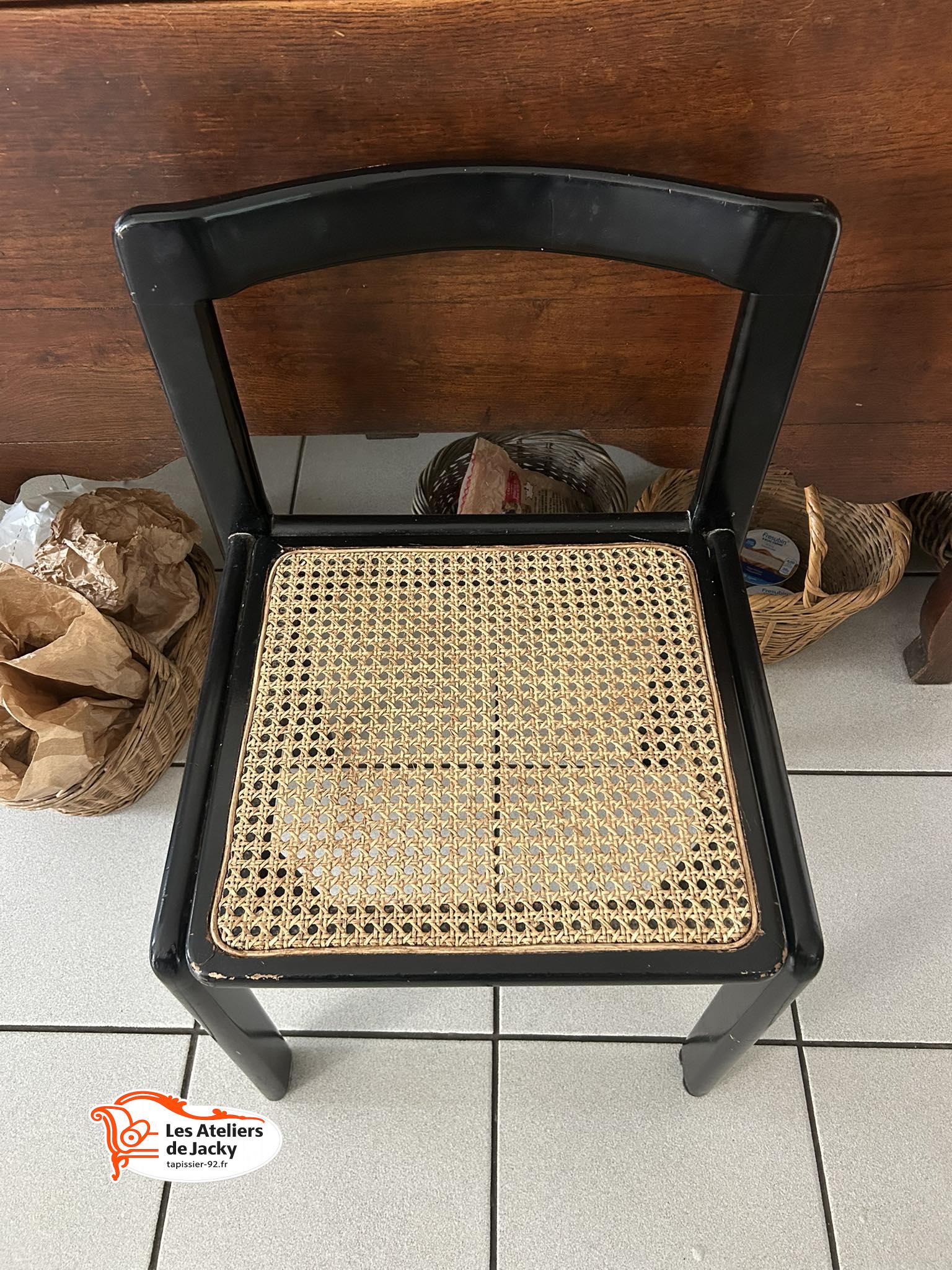 Réfection assise chaise en cannage la garenne colombes 92250 hauts de Seine