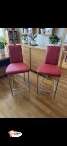 Réfection complète chaise haute de bar simili-cuir fournis par nos soins wayne -rubis Colombes 92700 hauts de Seine